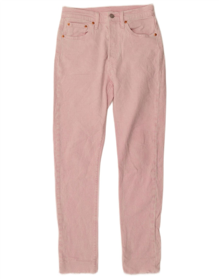 Женские прямые джинсы Levi's 501 W25 L30, розовый хлопок
