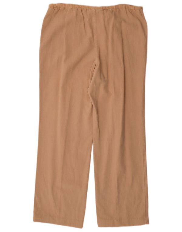 Женские прямые повседневные брюки MURPHY & NYE, большие размеры W34 L29, бежевый хлопок