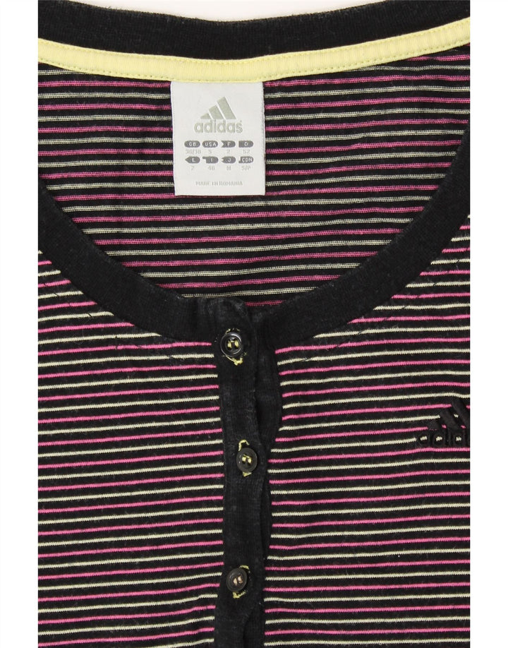 Женская футболка ADIDAS Top UK 8/10, маленький хлопок в разноцветную полоску