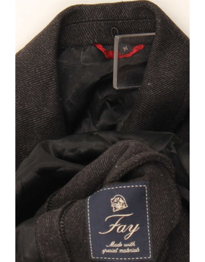 Мужское пальто Fay UK 38 Medium Grey «Елочка»