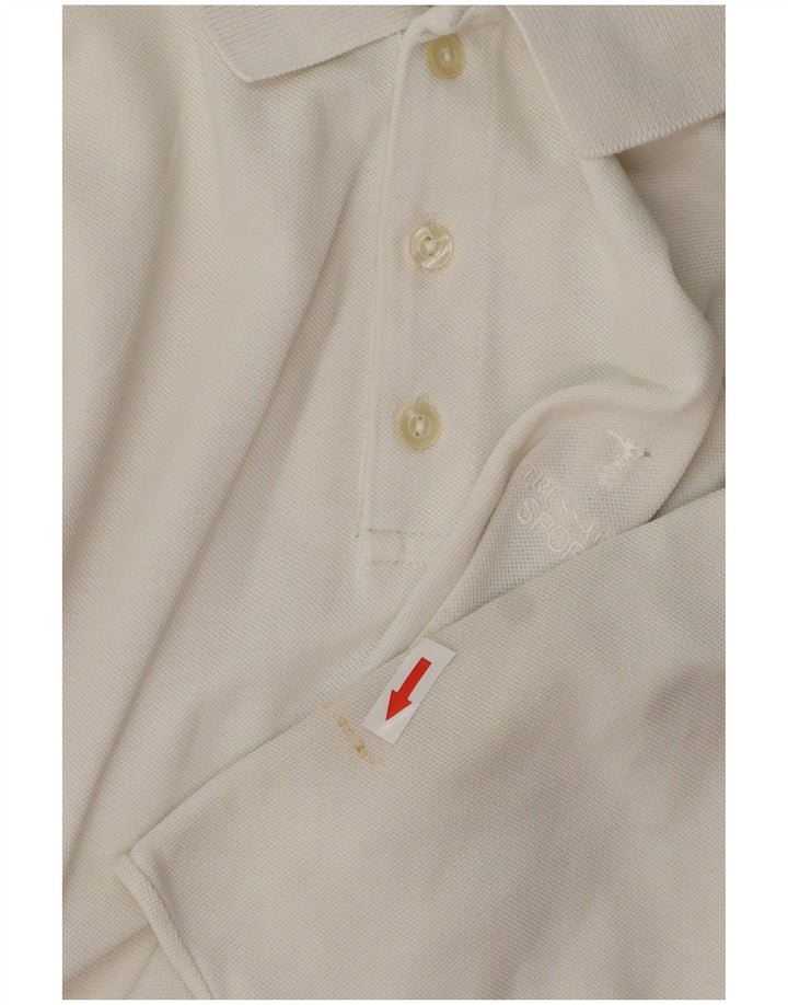Мужская рубашка-поло TRUSSARDI XL, белый хлопок