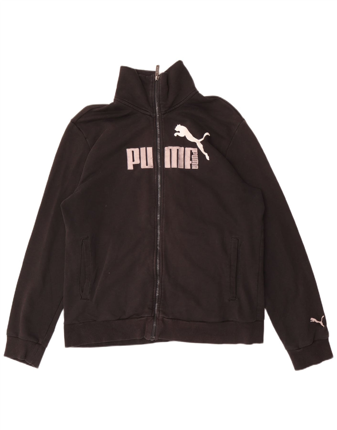 Мужская спортивная куртка с графическим рисунком Puma, большая черная