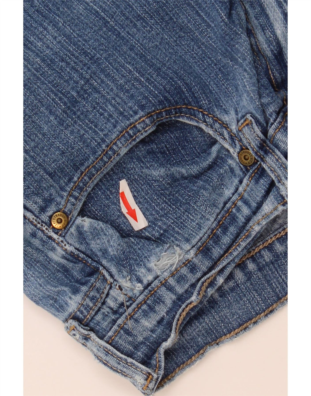 Женские джинсы Levi's 515 Bootcut США 8, средние W30 L34, синие, хлопок