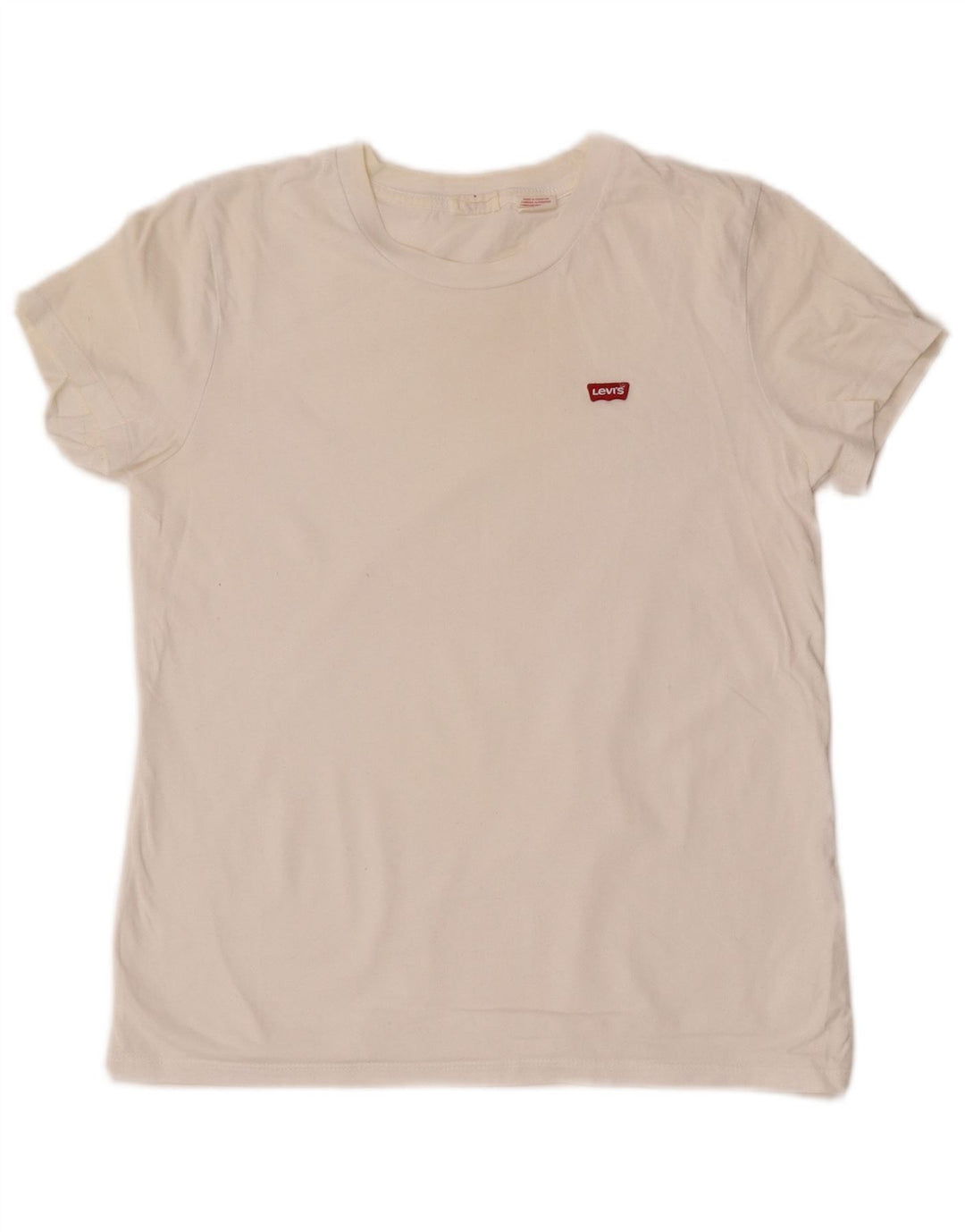 Женская футболка с рисунком Levi's Top UK 10, маленькая белая