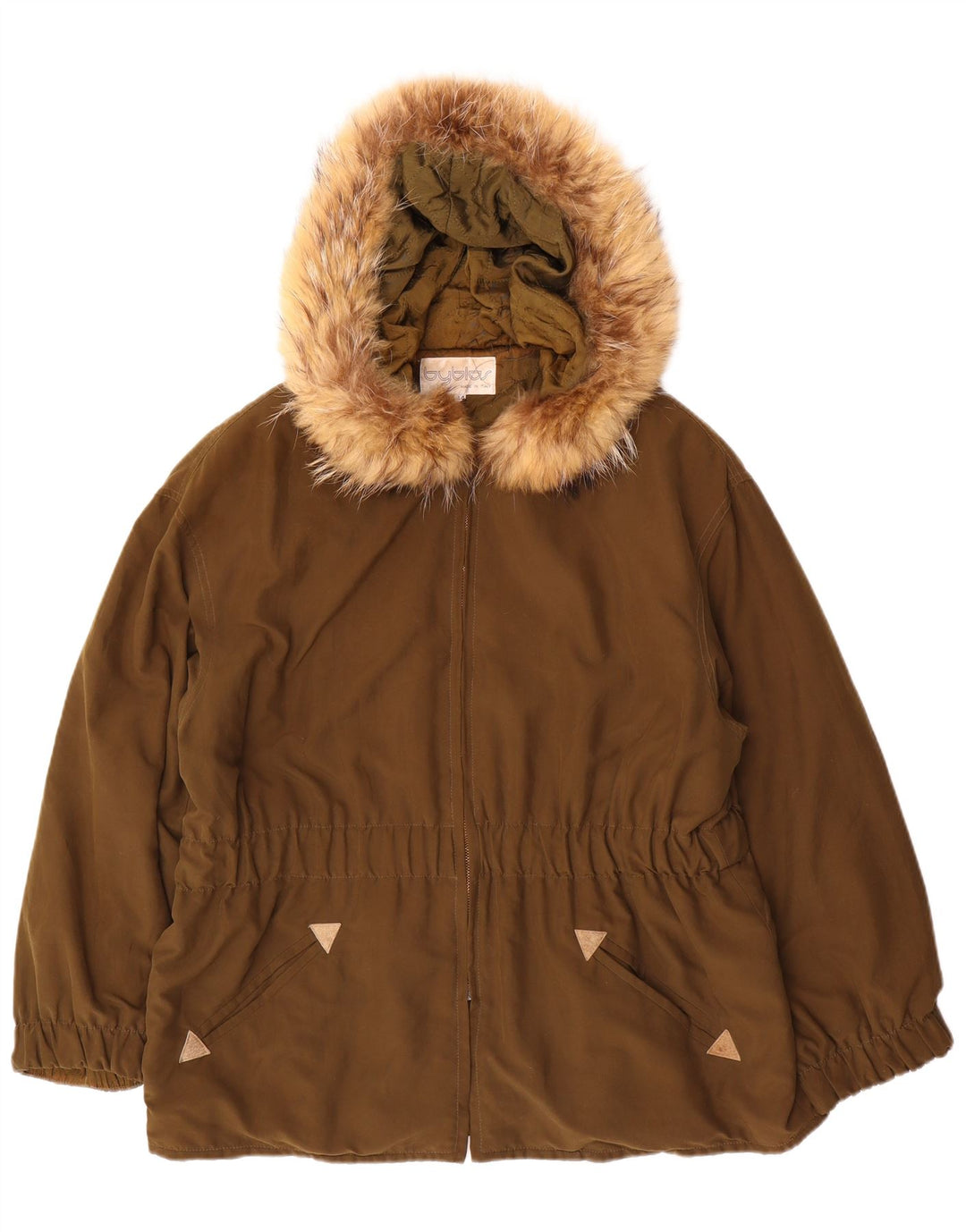 Женская парка Oversized с капюшоном Byblos IT 44, средний хаки, полиэстер