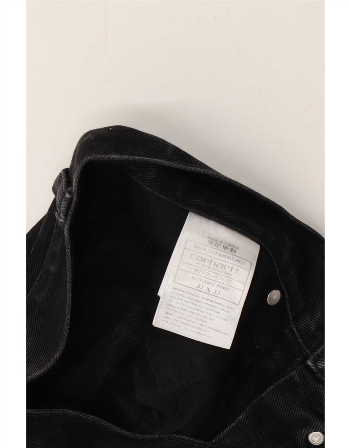 Мужские прямые джинсы Carhartt W32 L32 серые, хлопок