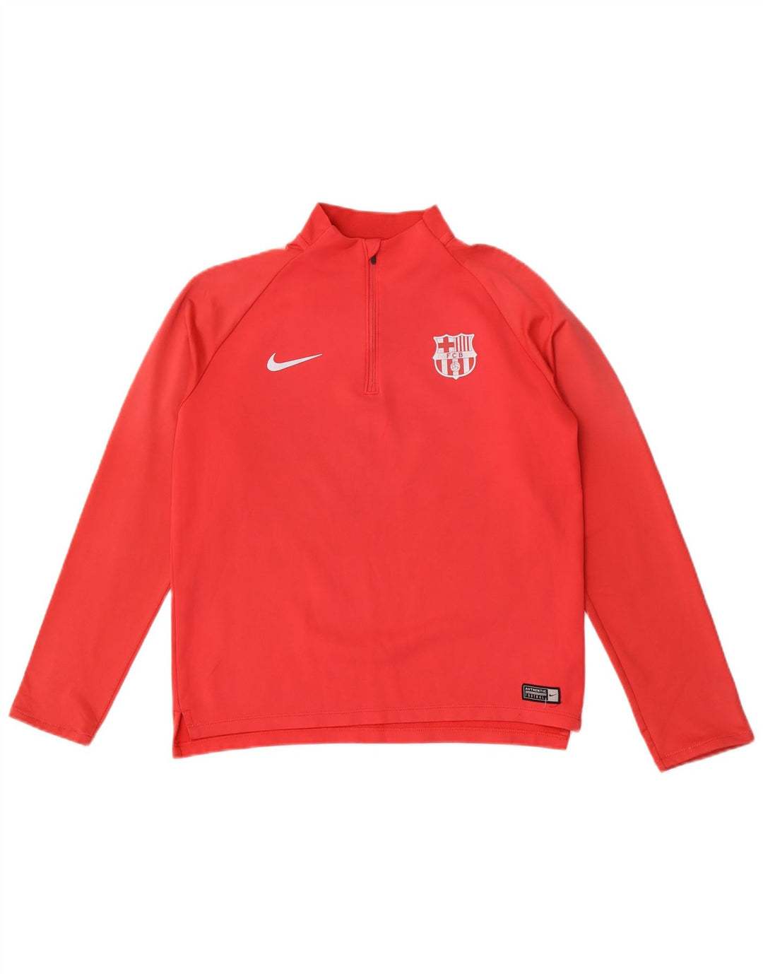 Спортивный пуловер Nike Barcelona для мальчиков 13–14 лет, красный цвет с блоками, размер XL