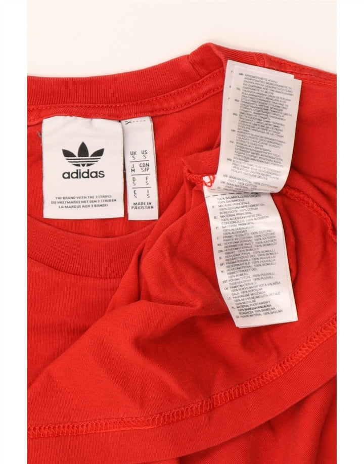 Adidas Мужская футболка Top Small Red Cotton