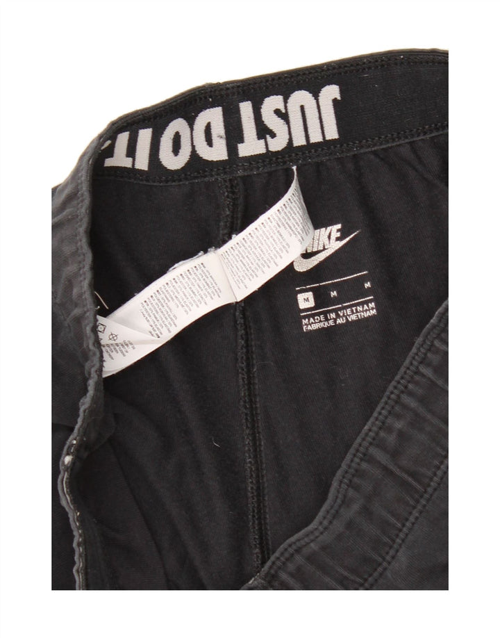 NIKE Womens Graphic Leggings UK 14 Medium  Black Cotton Vintage Nike and Second-Hand Nike from Messina Hembry 