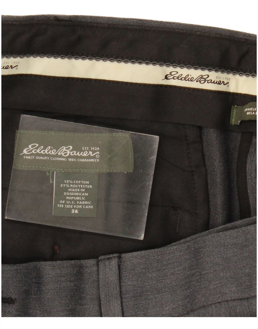 Мужские брюки чинос Eddie Bauer W36 L31 серые классические