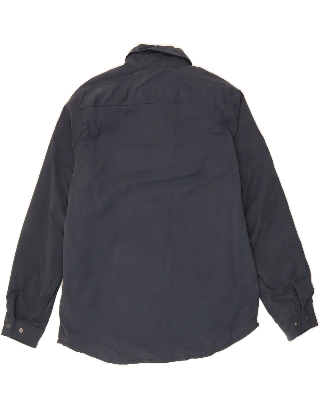 EDDIE BAUER Mens Shirt Medium Navy Blue Polyester Vintage Eddie Bauer and Second-Hand Eddie Bauer from Messina Hembry 