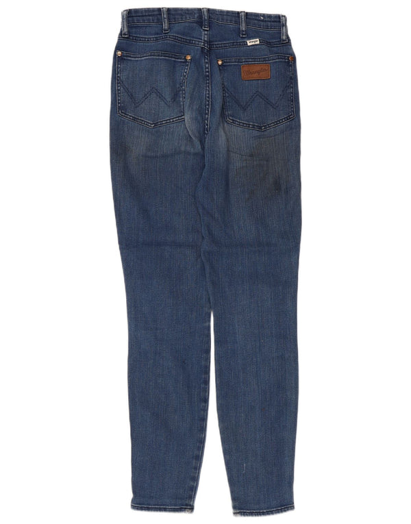 Женские джинсы скинни Wrangler Wriggler с высокой талией W27 L28, синий хлопок