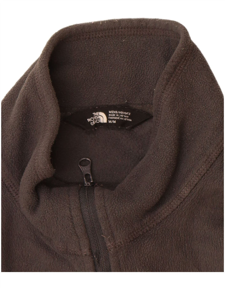 THE NORTH FACE Мужской флисовый джемпер с воротником на молнии, средний серый полиэстер