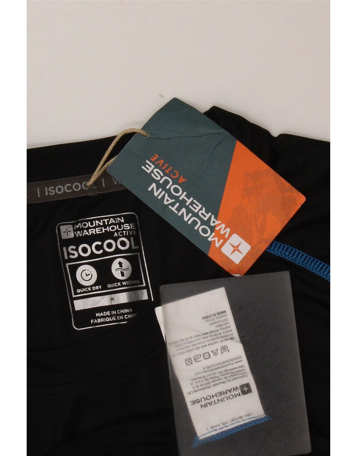 Мужская футболка Mountain Warehouse Верх среднего размера, черный полиэстер