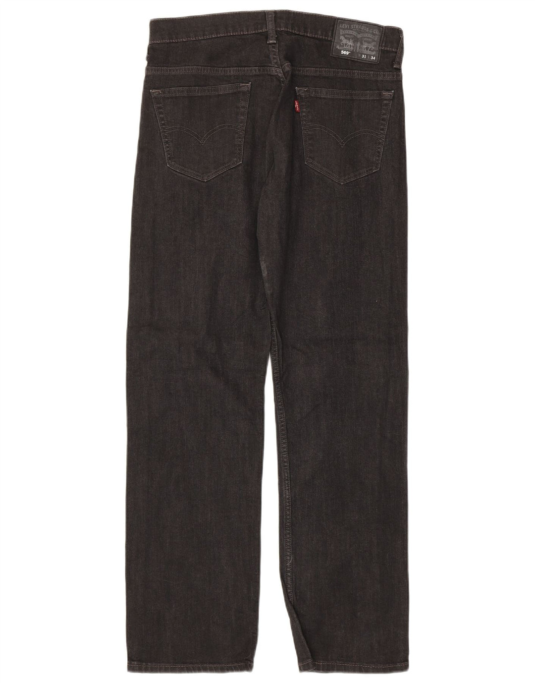 Мужские прямые джинсы свободного кроя Levi's 569 W31 L34, серый хлопок