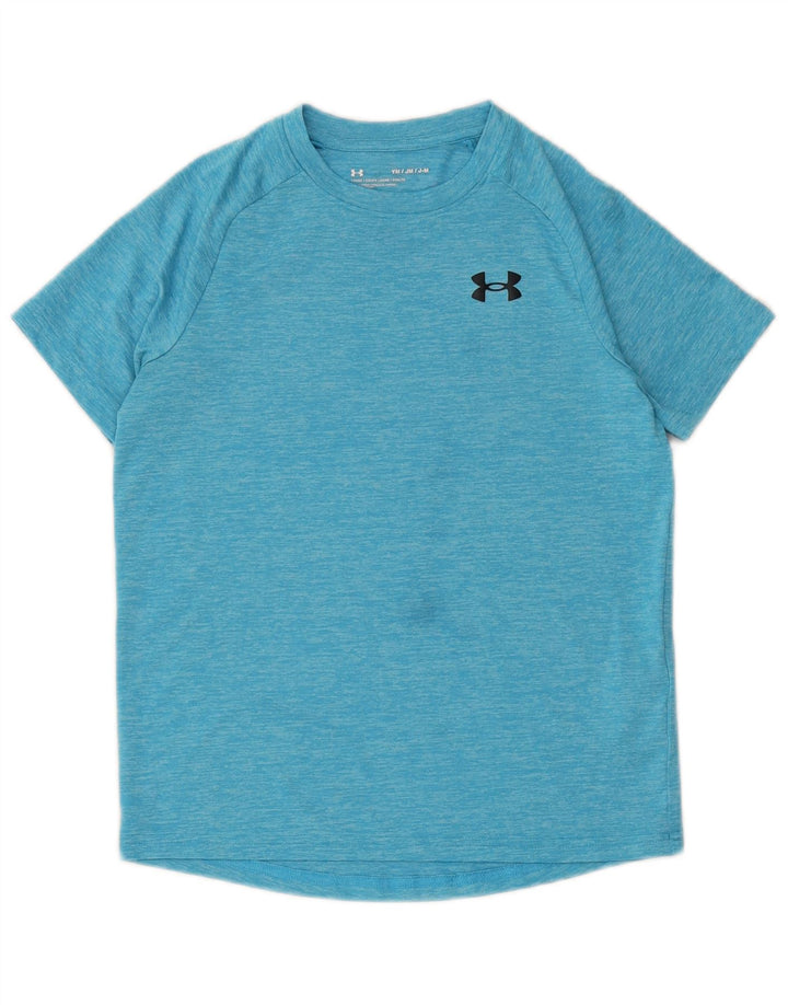 Футболка Under Armour для мальчиков, топ 9–10 лет, средний синий, полиэстер с крапинками