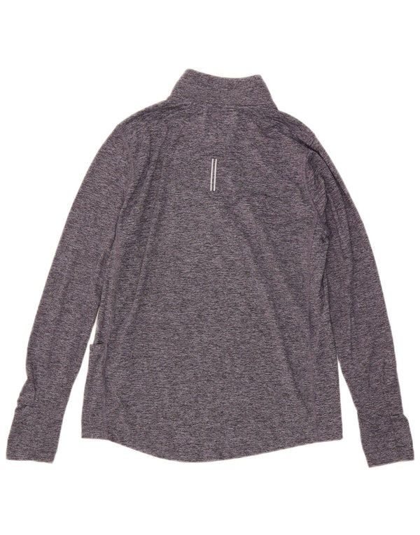 Женский спортивный костюм-пуловер Nike Dri Fit UK 10, маленький серый в крапинку