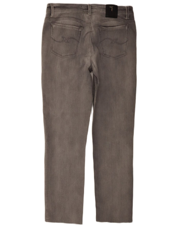TRUSSARDI Женские прямые джинсы W27 L25 Серые, хлопок