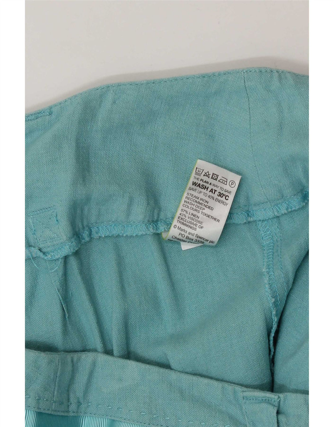 Женские шорты-бермуды Marks & Spencer UK 16, большие W34, бирюзовые