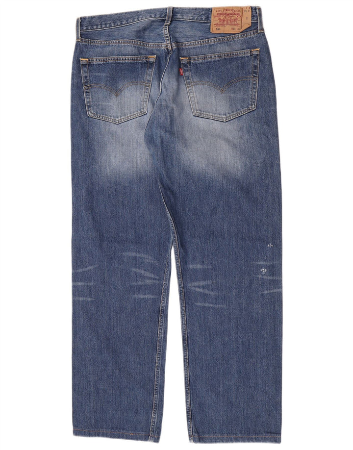 Мужские прямые джинсы Levi's 501 W38 L30 синие, хлопок