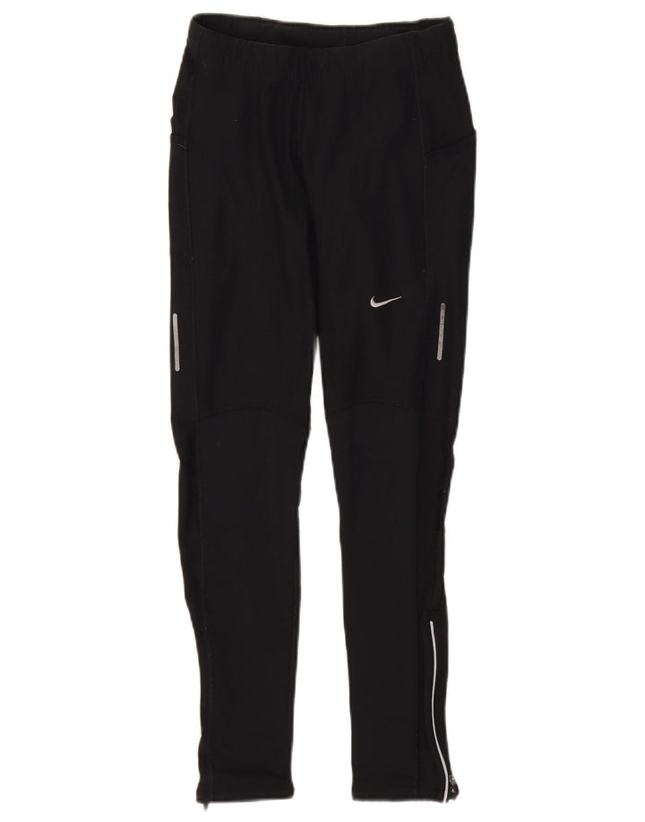 Женские леггинсы NIKE Dri Fit UK 8, маленькие черные, полиэстер