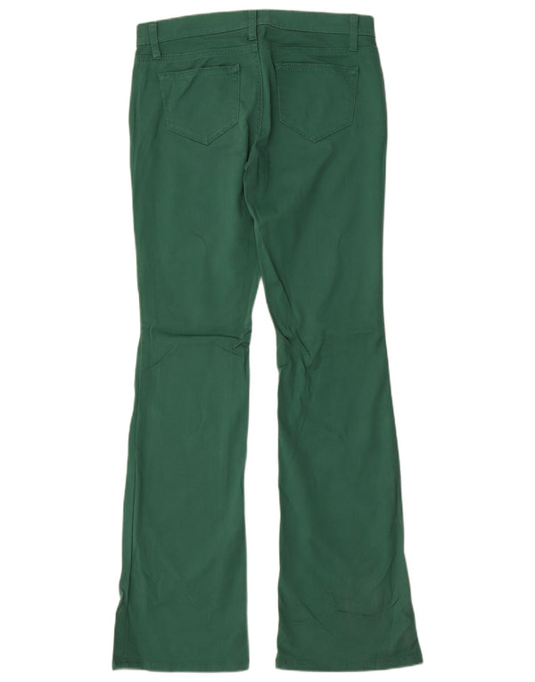 Женские повседневные брюки-клеш Benetton W30 L33, зеленые