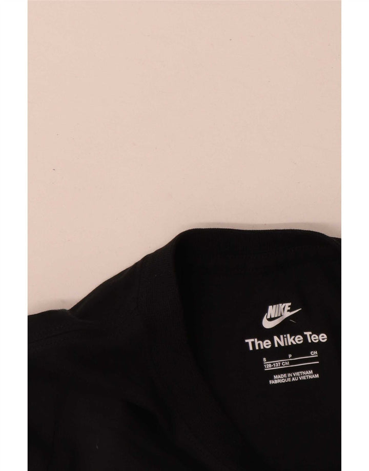 Топ Nike для мальчиков с длинными рукавами, 8–9 лет, маленький, черный, хлопковый