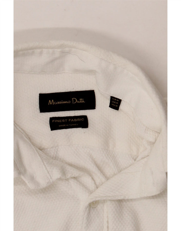 Рубашка мужская MASSIMO DUTTI средняя белая