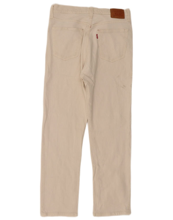 Женские прямые джинсы Levi's 501 W29 L28 Off White Хлопок