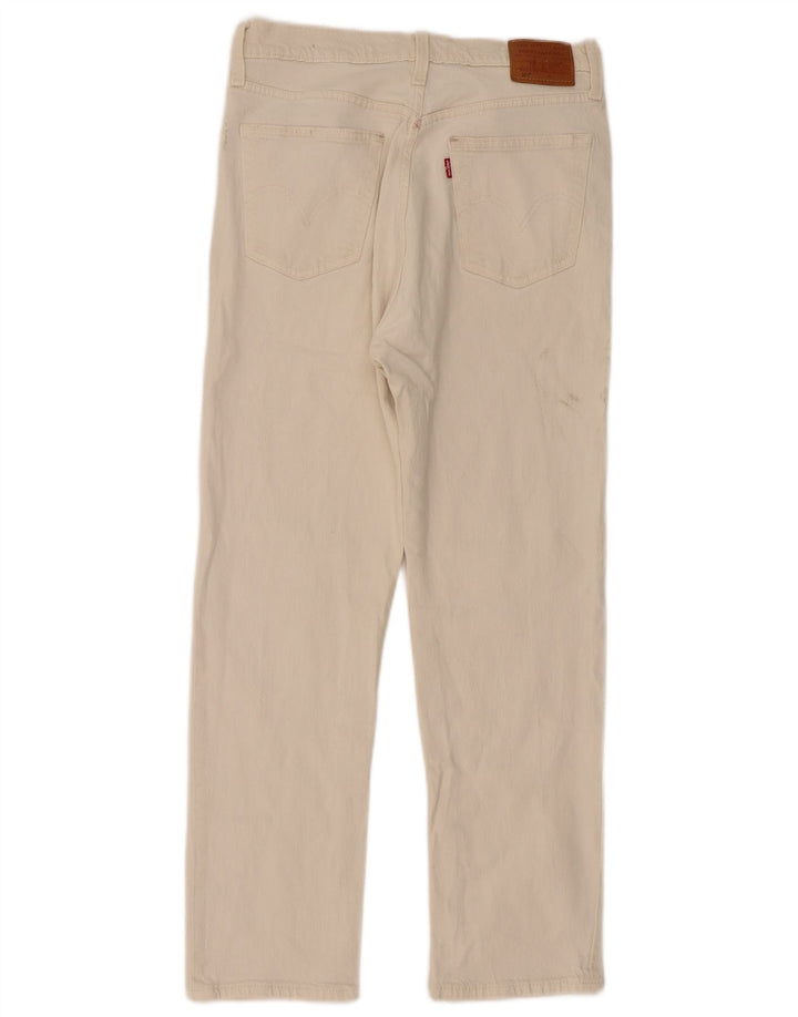 Женские прямые джинсы Levi's 501 W29 L28 Off White Хлопок