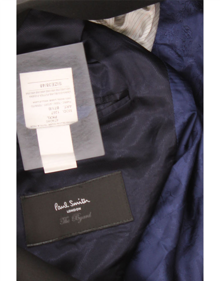 Мужской пиджак PAUL SMITH на 2 пуговицах, Великобритания 38, средний черный, шерстяной