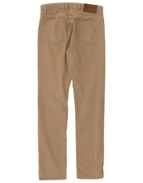 Massimo Dutti Мужские повседневные брюки Slim Fit EU 38 Small W30 L32 Бежевые