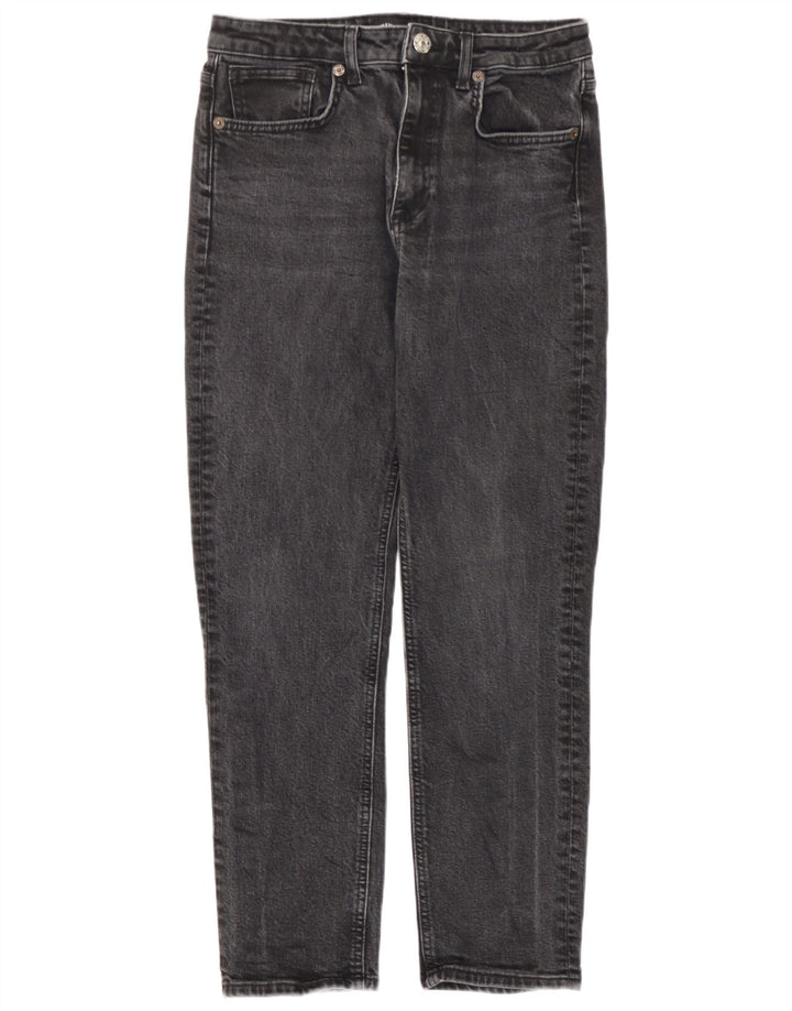 Женские прямые джинсы Zara EU 38, маленькие W28 L26, серые