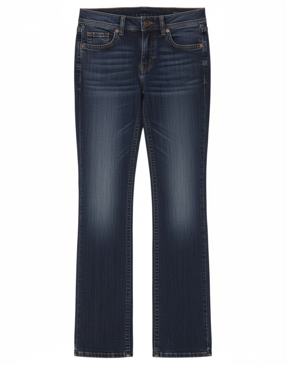 Джинсы женские Benetton Bootcut W26 L34 синие, хлопок