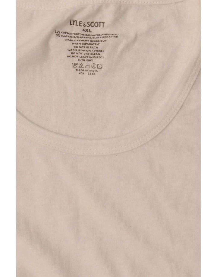 Мужская футболка Lyle & Scott 4XL, белый хлопок