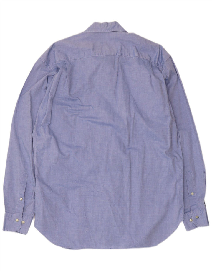 Мужская рубашка Trussardi Jeans, размер 40 15 1/2, средний синий хлопок