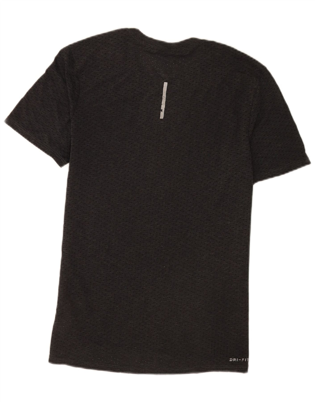 Мужская футболка Nike Dri Fit из полиэстера среднего серого цвета