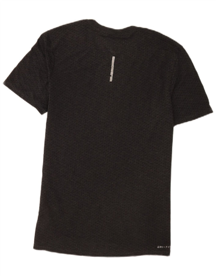 Мужская футболка Nike Dri Fit из полиэстера среднего серого цвета