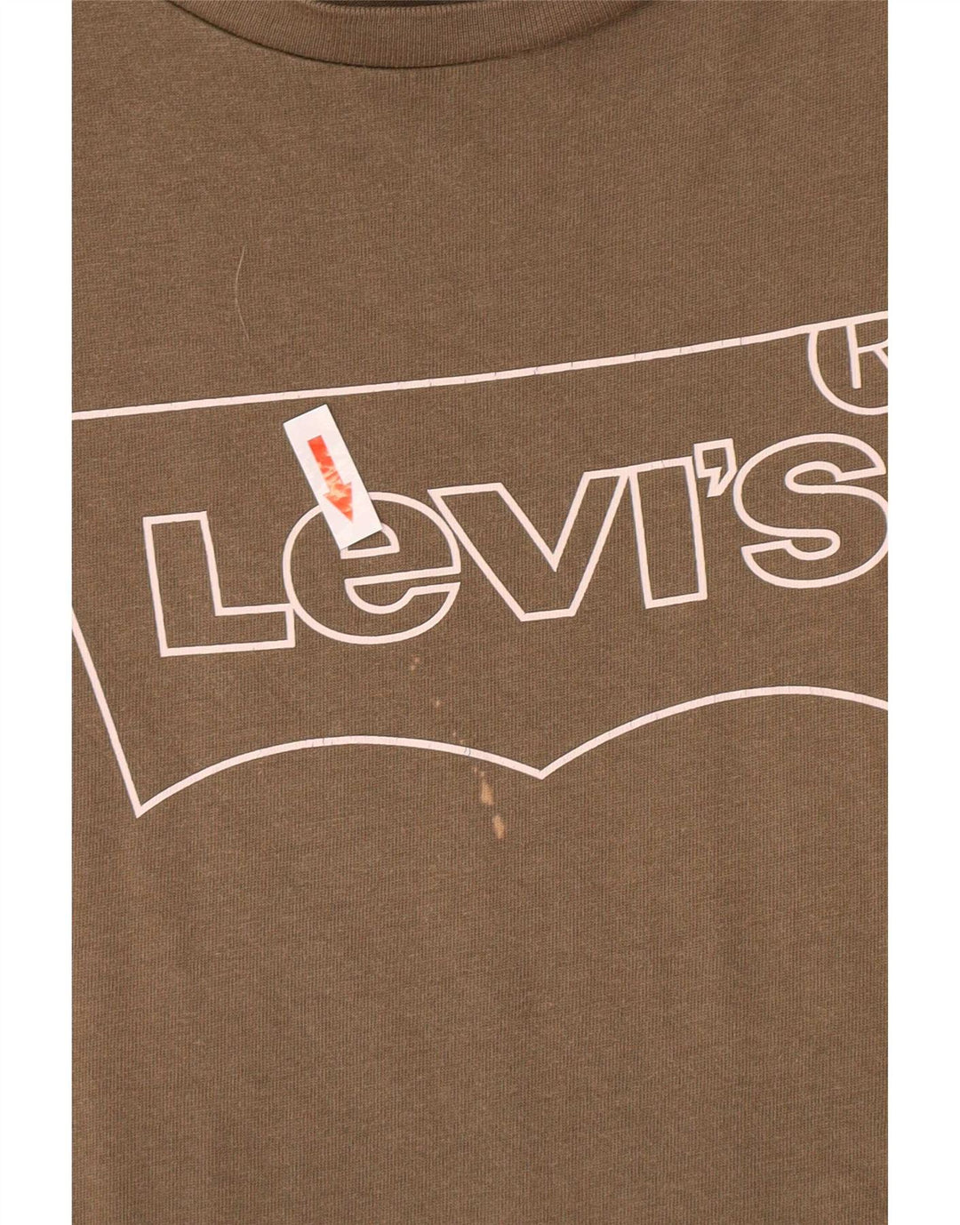 Женская футболка с рисунком Levi's Top UK 14, средний хаки
