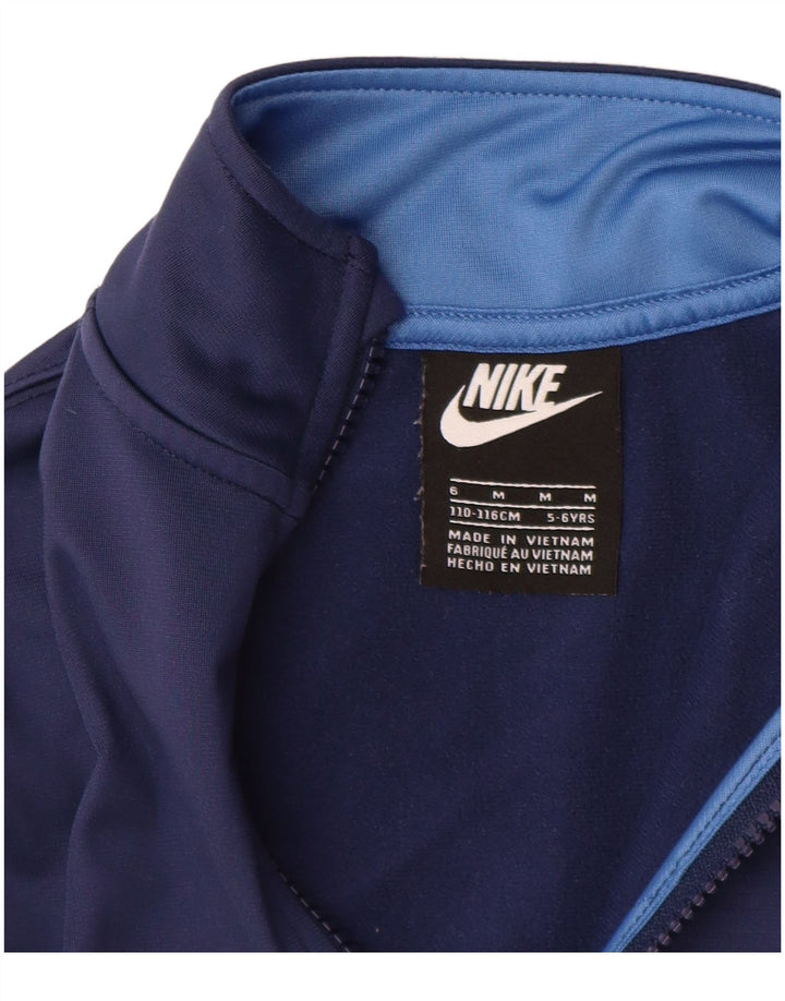 Спортивный костюм Nike для мальчиков 5–6 лет, средний темно-синий с цветными блоками