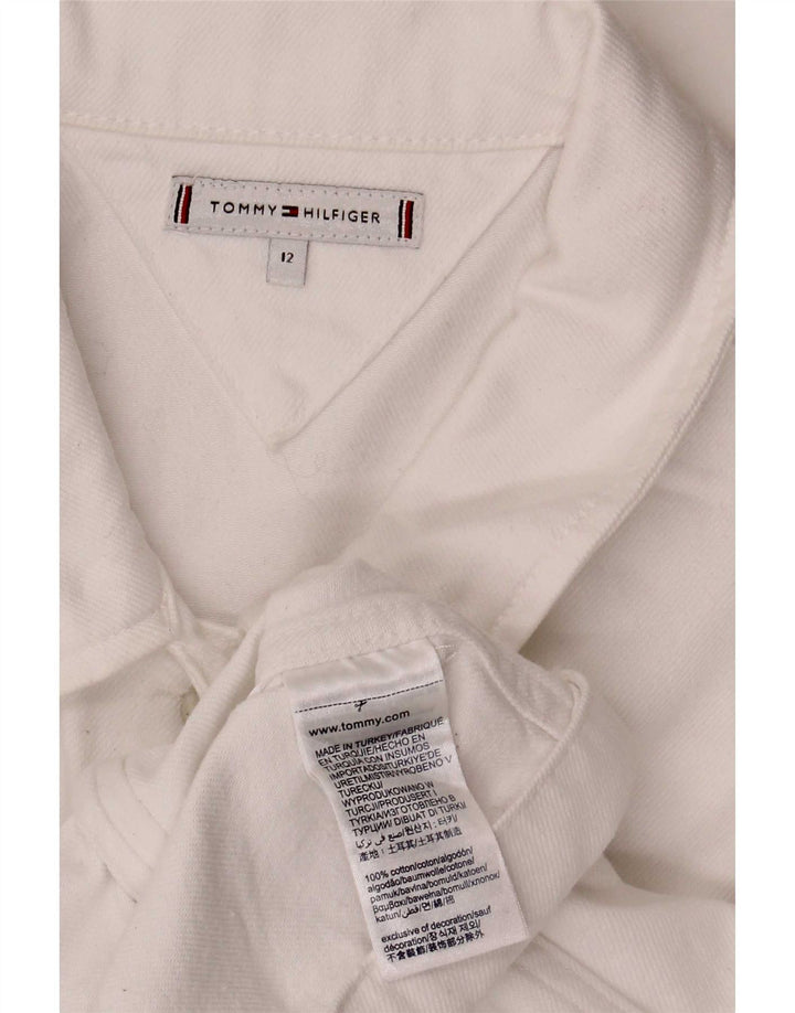 Женская джинсовая куртка Tommy Hilfiger, большой размер, белый хлопок, США 12