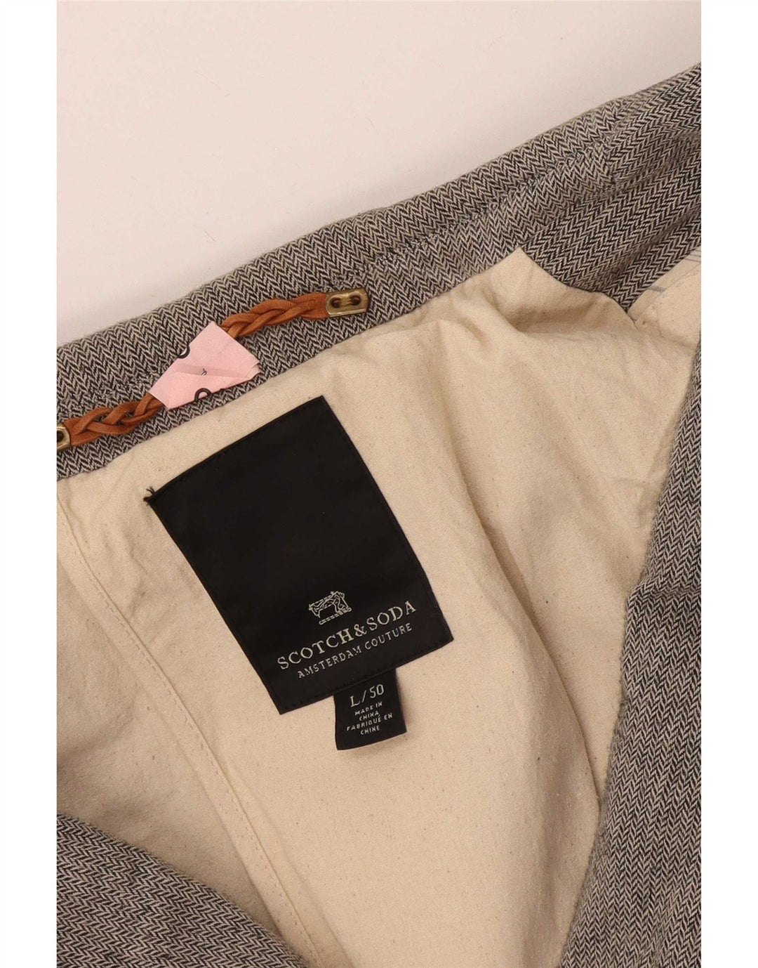 Мужской пиджак на двух пуговицах Scotch & Soda IT 50, большой серый