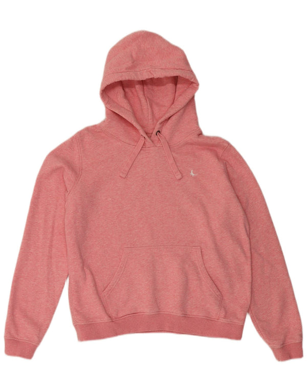 Женский джемпер с капюшоном Jack Wills UK 14, большой розовый в крапинку
