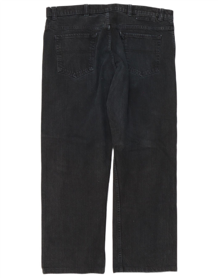 Мужские прямые джинсы Marks & Spencer Blue Harbour W40 L28, черный хлопок