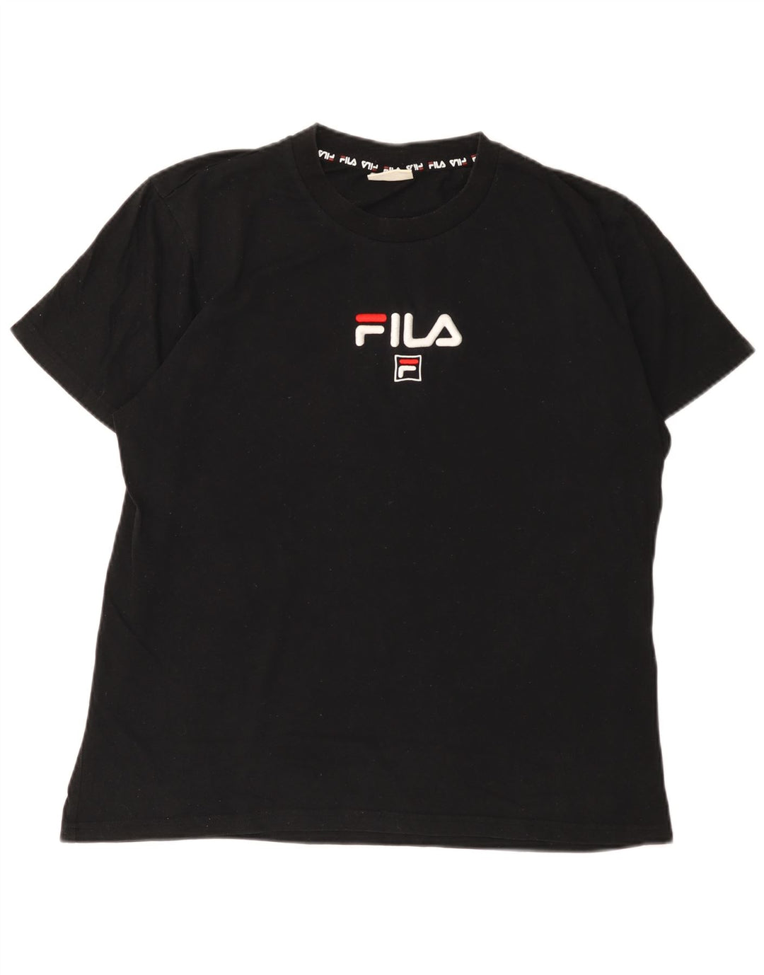 Fila Мужская футболка с рисунком, большой черный хлопок