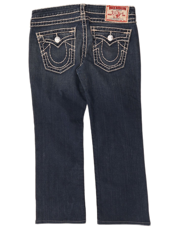 Женские укороченные джинсы True Religion Bootcut W32 L26, синий хлопок
