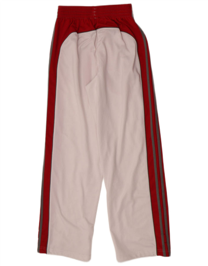 Женские спортивные брюки Adidas UK 8, маленькие белые, полиэстер с цветными блоками