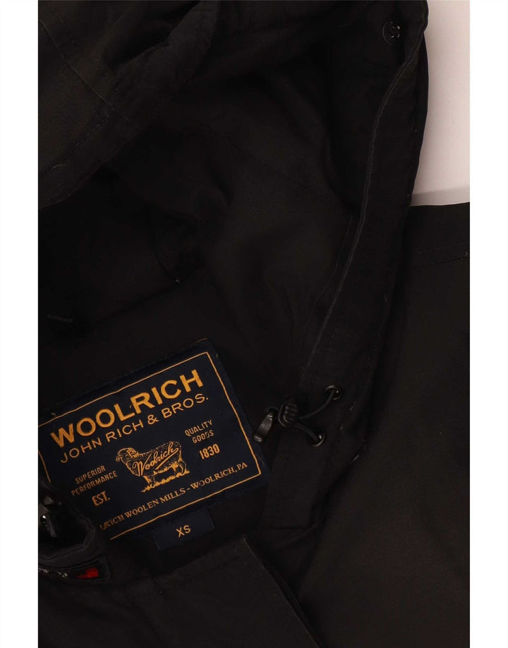 Женская парка Woolrich с капюшоном UK 6 XS, черная