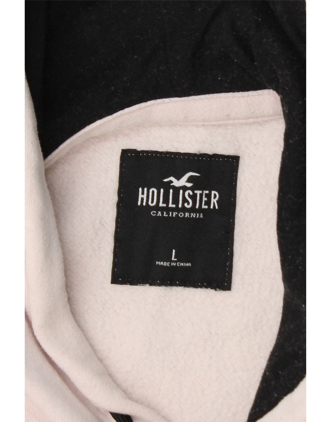 HOLLISTER Мужской джемпер с капюшоном с рисунком, большой белый, хлопок с цветными блоками