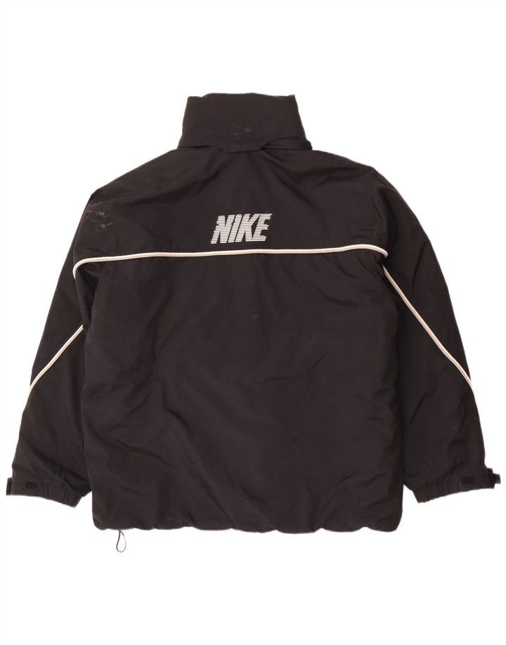 Мужская ветровка с капюшоном с графическим рисунком Nike UK 42/44, большая черная полиэстер